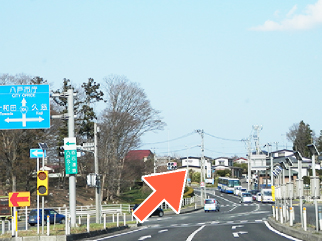 パチンコ店の交差点です。